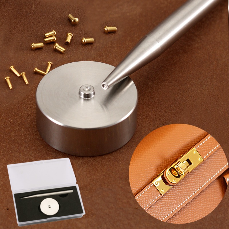 Leatherwork Kit - Stainless Steel Nail Installation Fixture Set