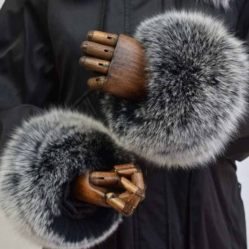 Leatherwork Rings - Fox Fur Cuffs For Women Whole