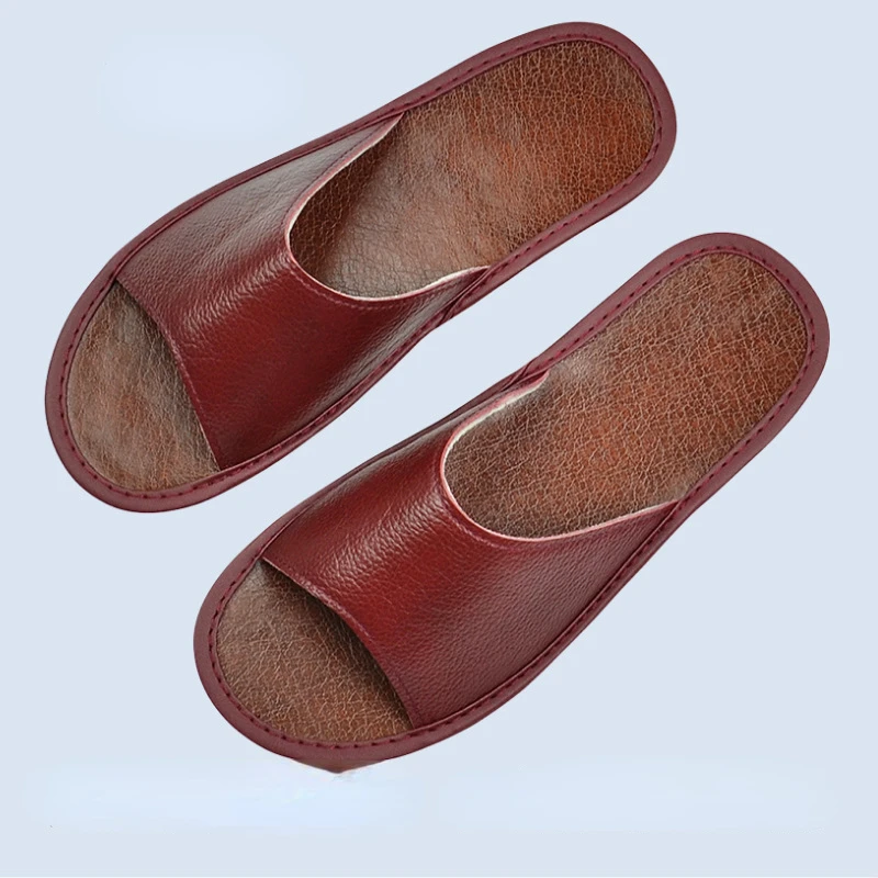 Leather Work Flats - XIHAHA Summer Fashion Cowhide Genuine Leather