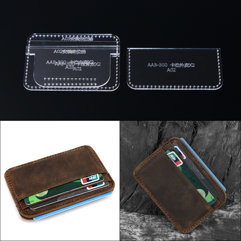 Leatherwork Accessories - 1Set DIY Acrylic Leather Template Home