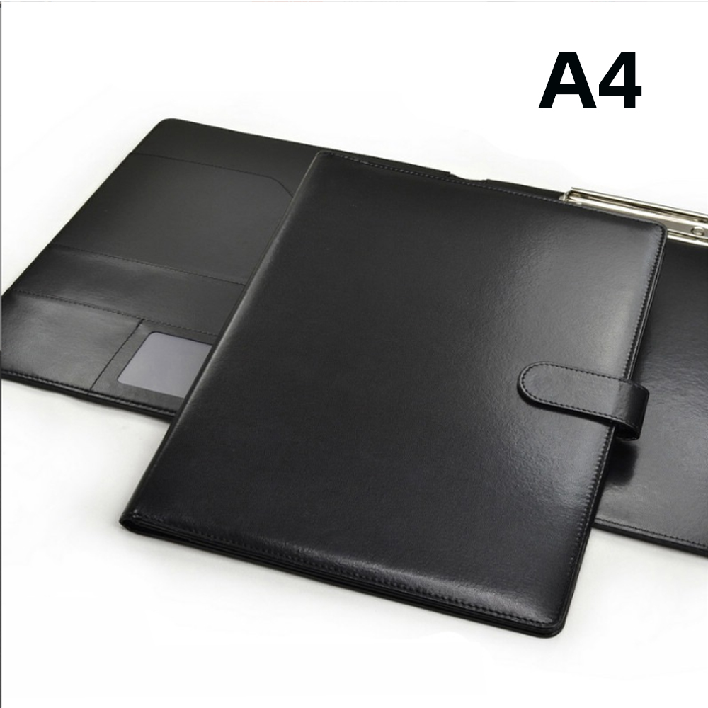 Leather Work Folder - A4 Conference Folder Business Stationery Folder