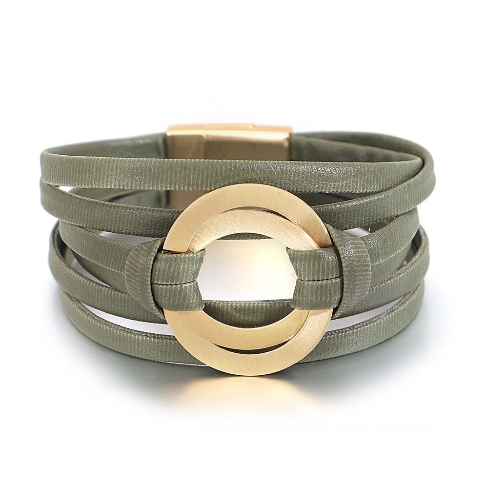 Amorcome Classic Double Circle - Leatherwork Rings review and price