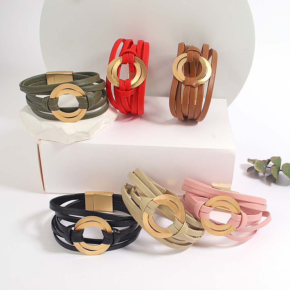 Amorcome Classic Double Circle - Leatherwork Rings review and price
