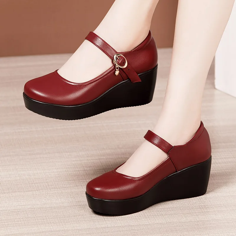 6cm Small Size 32-43 Vintage S - Leather Work Flats review and price