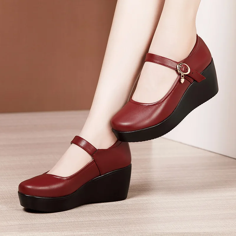 6cm Small Size 32-43 Vintage S - Leather Work Flats review and price
