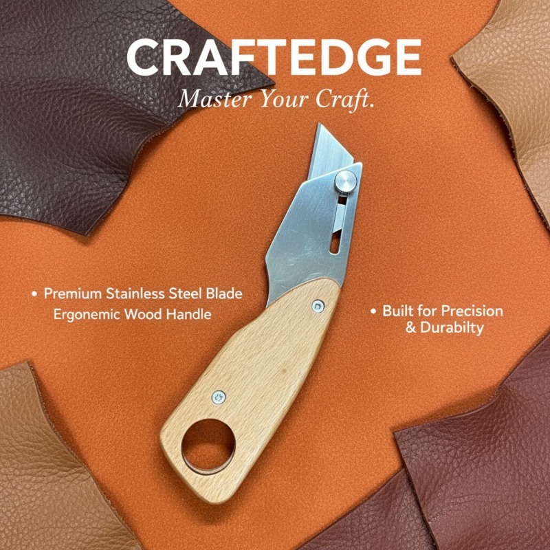 Trapezoid Stainless Steel Leat - Leatherwork Accessories review and price