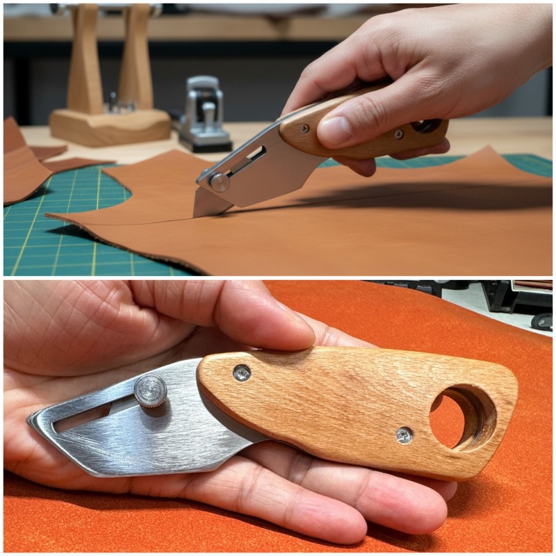 Trapezoid Stainless Steel Leat - Leatherwork Accessories review and price