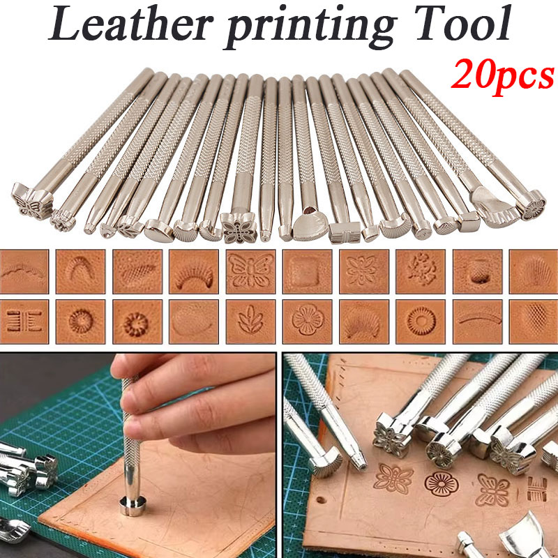 20pcs Leather Seal Carving Too - Leatherwork Kit review and price