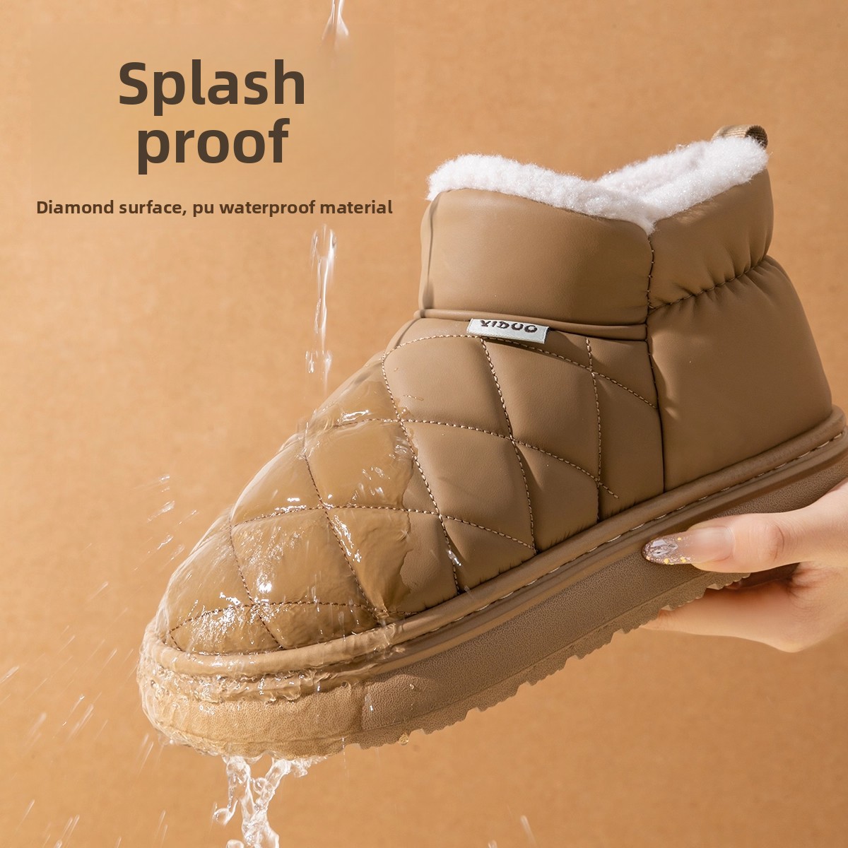 Women Winter Waterproof Snow B - Leather Work Flats review and price