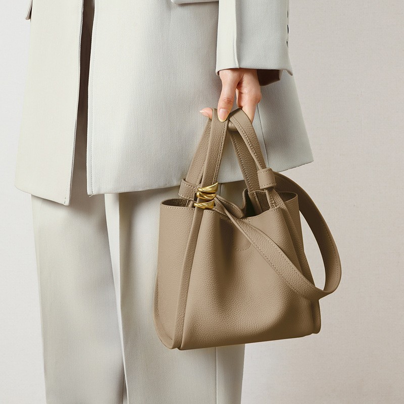 Genuine Cowhide Leather Tote B - Leatherwork Rings review and price