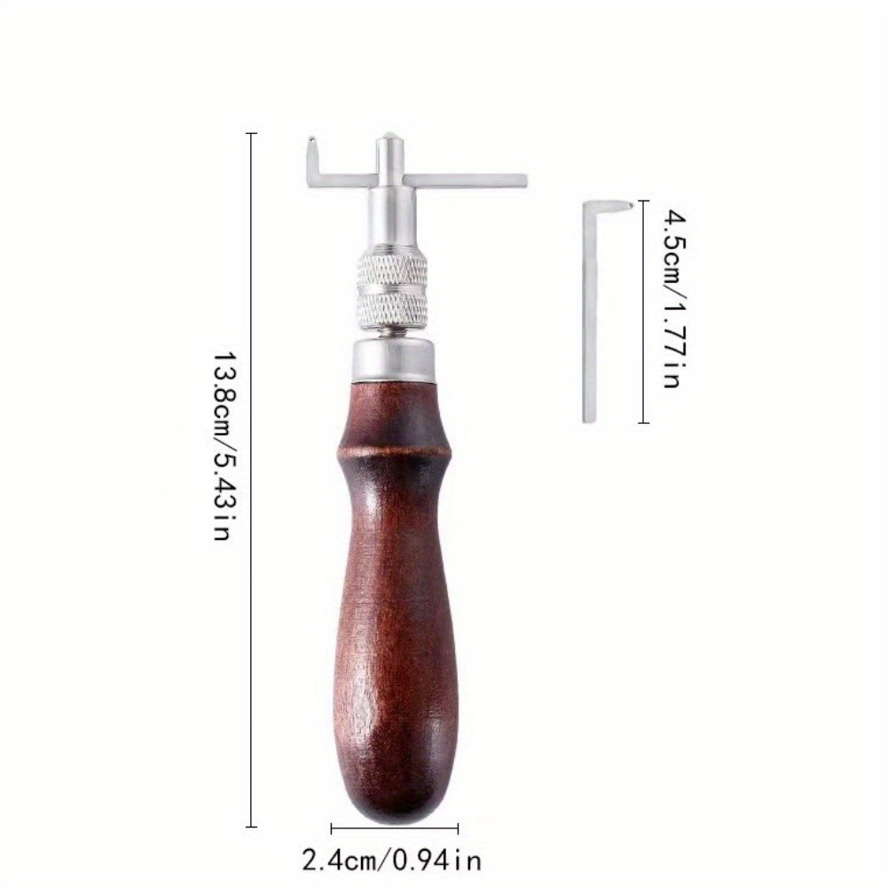 1PC Adjustable Leather Edge St - Groover Stitching Tool review and price