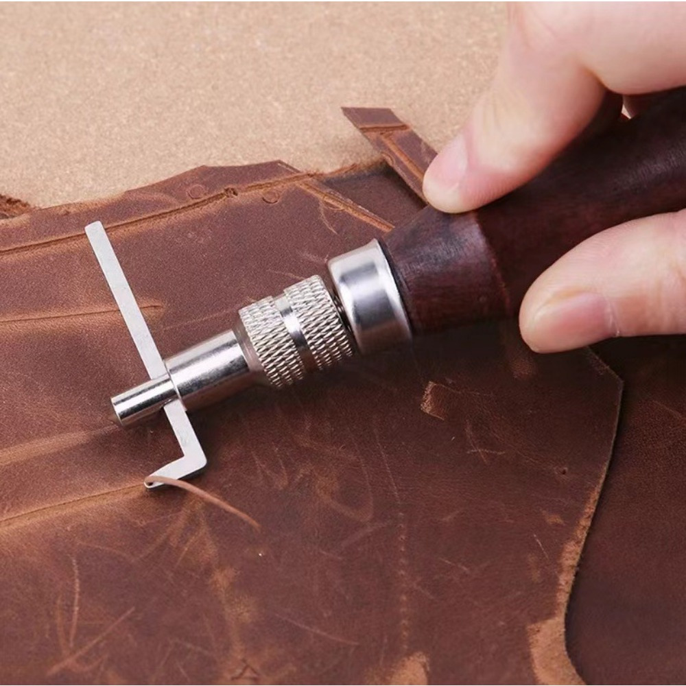 1PC Adjustable Leather Edge St - Groover Stitching Tool review and price