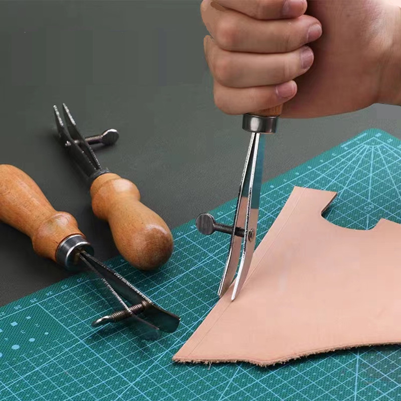 Adjustable Leather Edge Crease - Groover Stitching Tool review and price
