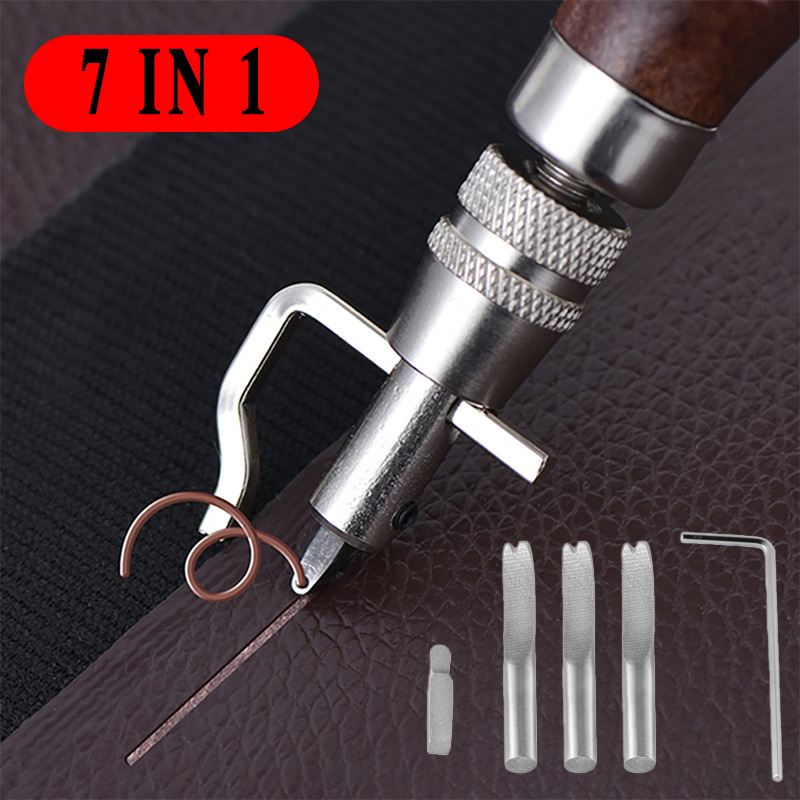 7 in 1 Pro Adjustable Leather  - Groover Stitching Tool review and price