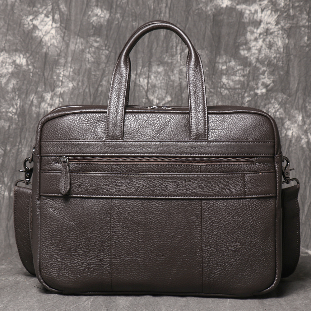 Men's Genuine Leather Briefcas - Leather Work Handbags review and price