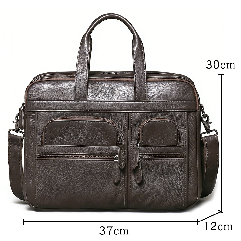 Men's Genuine Leather Briefcas - Leather Work Handbags review and price