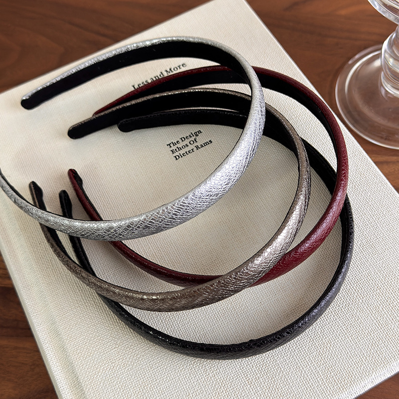 Vintage Red Leather Thin Headb - Leatherwork Rings review and price