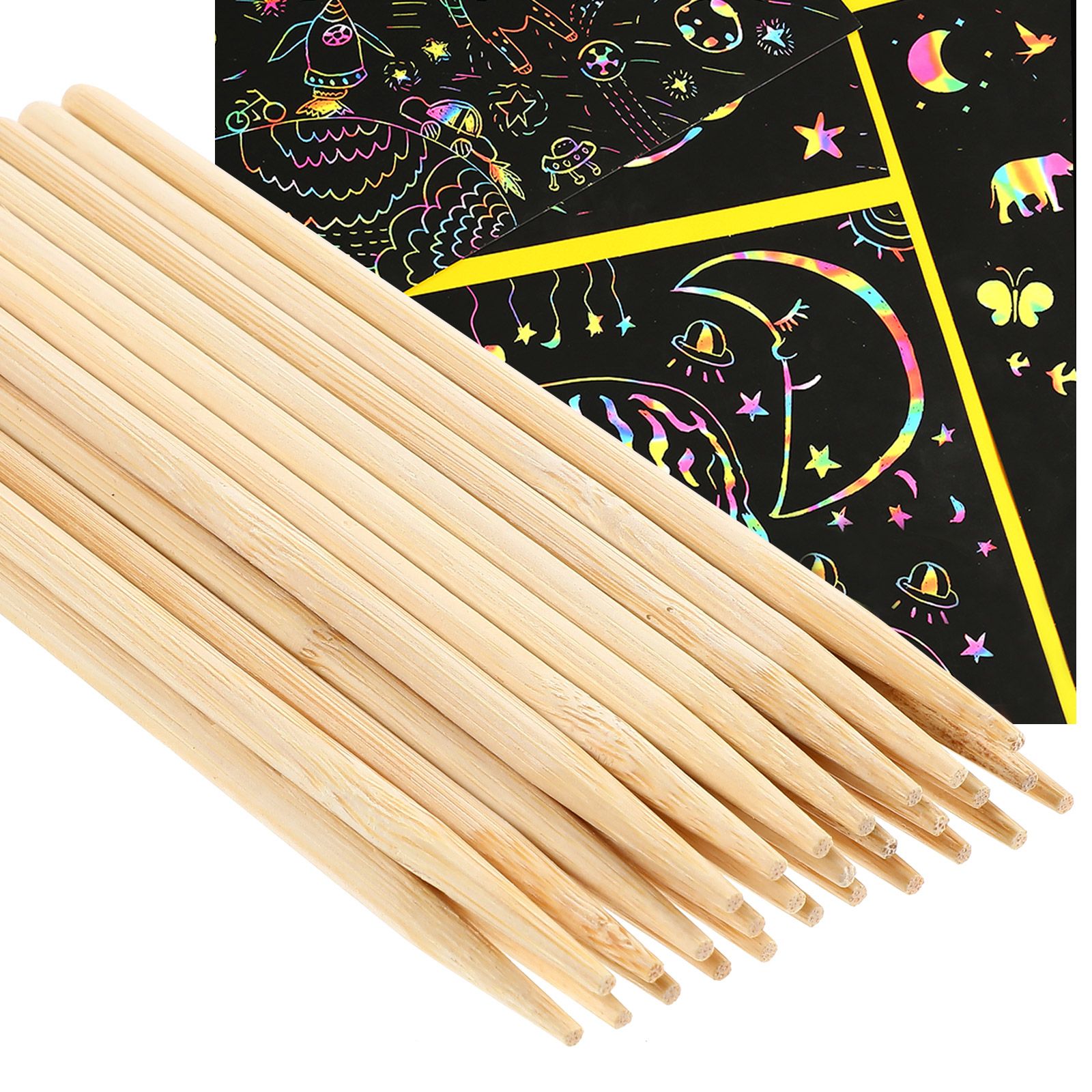 30pcs Scratch Bamboo Pens Wax  - Leatherwork Diy review and price