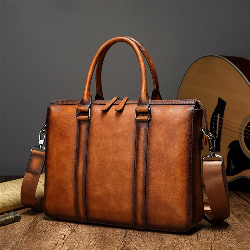 YETTIES Business Top Grain Lea - Leather Work Handbag review and price
