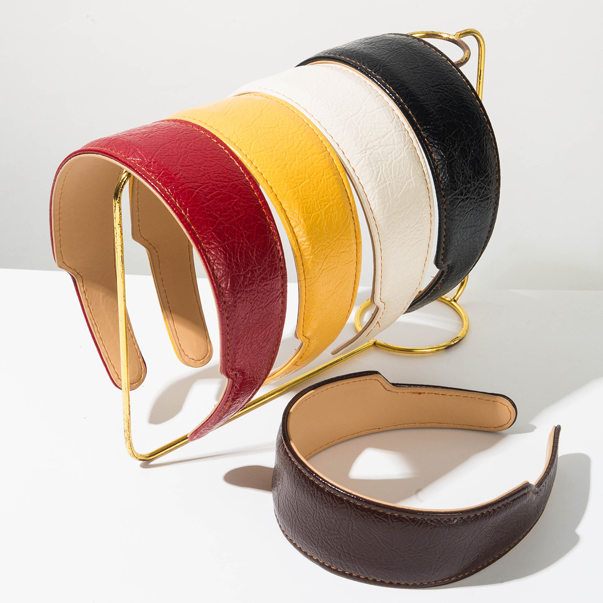 Elegant Korean Style Leather H - Leatherwork Rings review and price