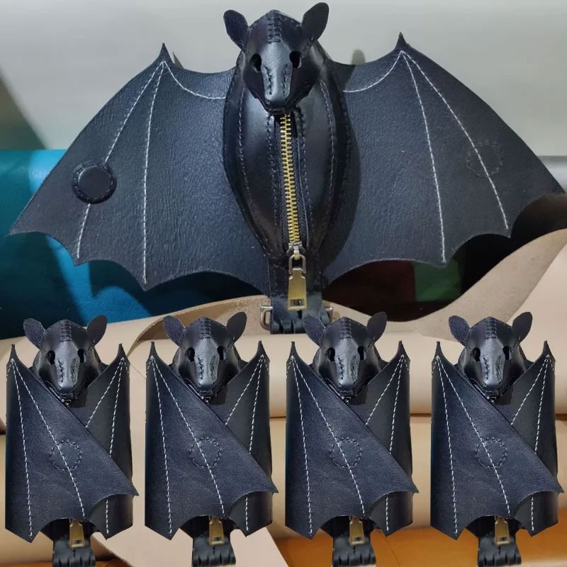 Bat Coin Purse PU Leather Bat  - Leatherwork Workshop review and price