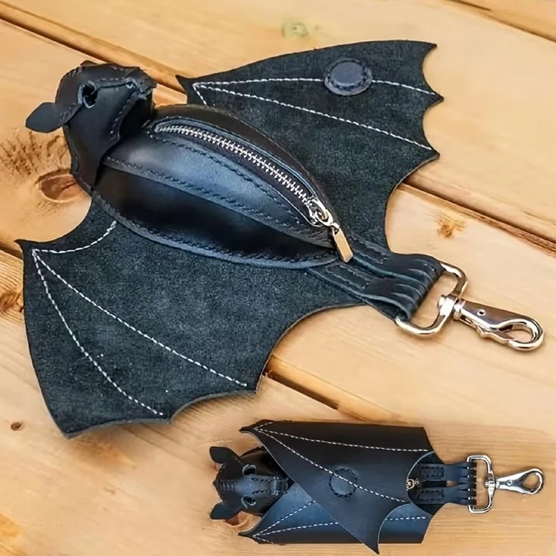 Bat Coin Purse PU Leather Bat  - Leatherwork Workshop review and price