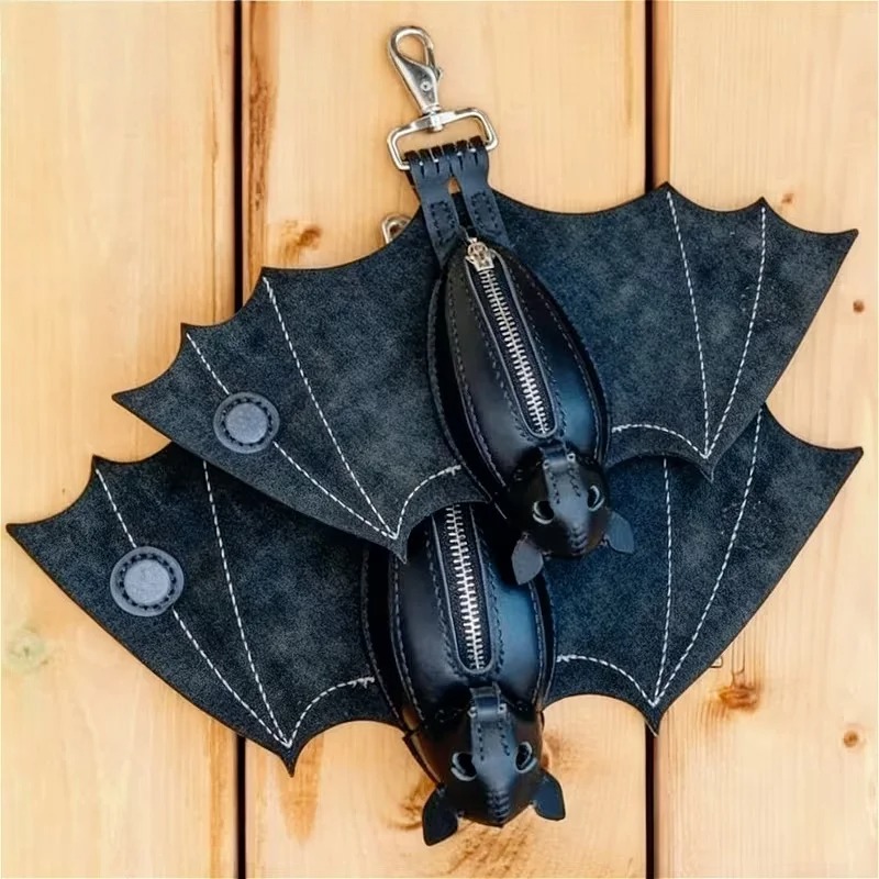 Bat Coin Purse PU Leather Bat  - Leatherwork Workshop review and price