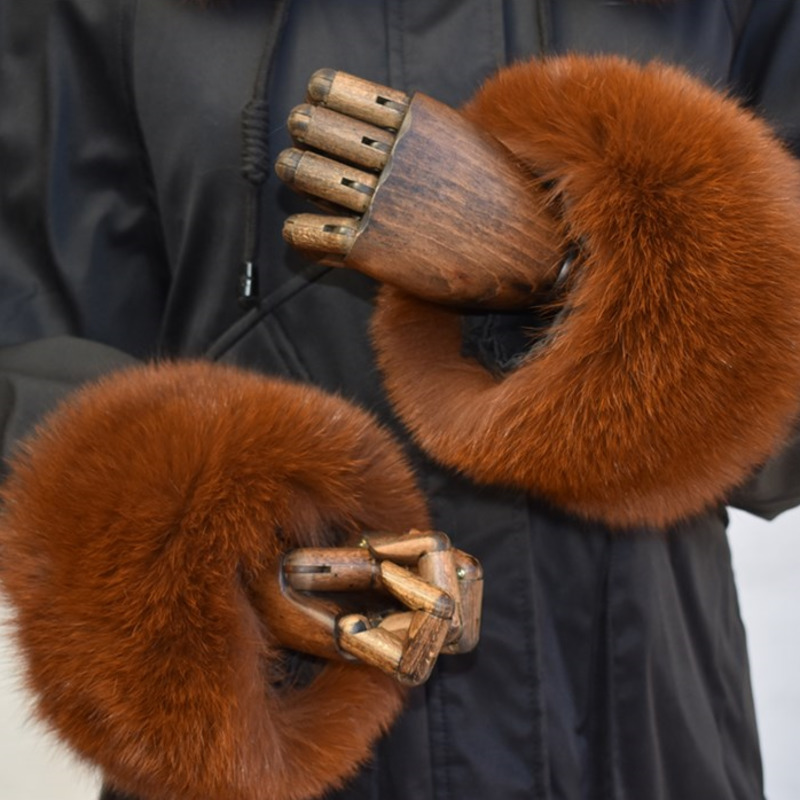 Fox Fur Cuffs For Women Whole  - Leatherwork Rings review and price