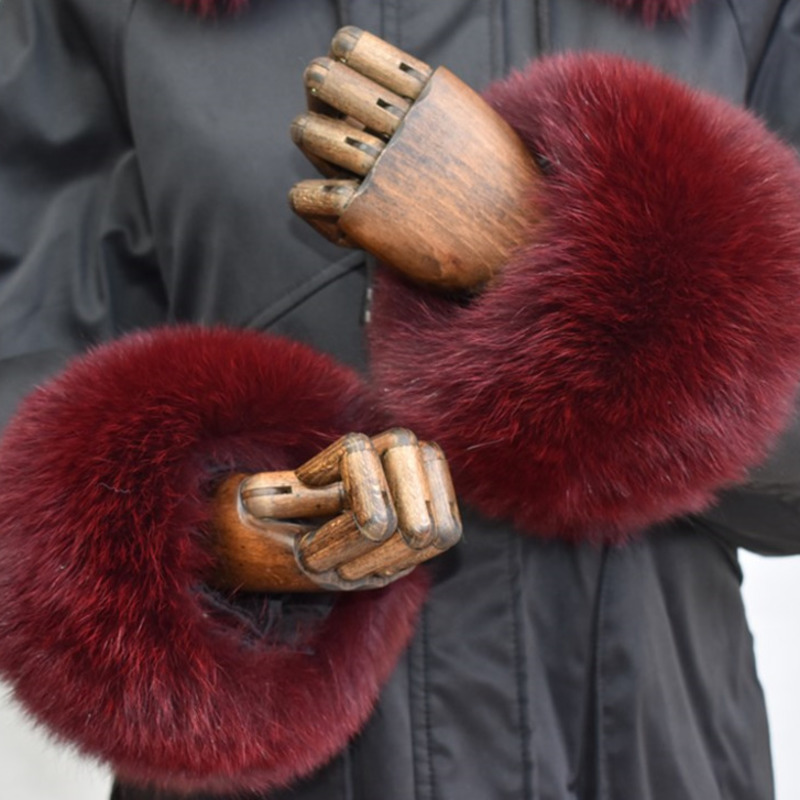 Fox Fur Cuffs For Women Whole  - Leatherwork Rings review and price