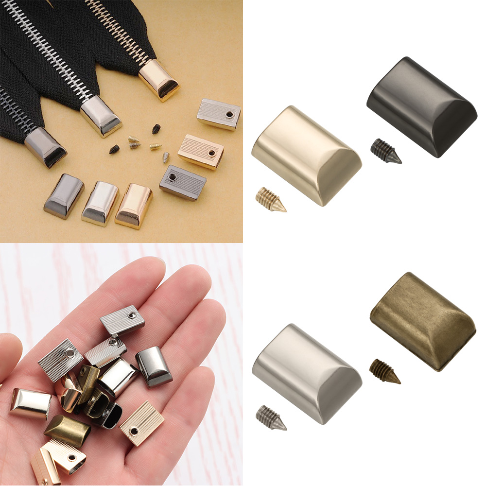 10pcs Metal Zipper Stopper Zip - Leatherwork Diy review and price