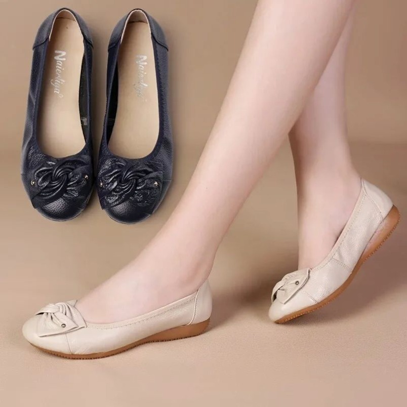 2025 Plus Size SpringAutumn Fa - Leather Work Flats review and price