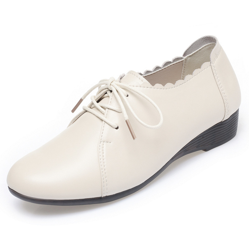 Plus Size 35-43 All Match Comf - Leather Work Flats review and price