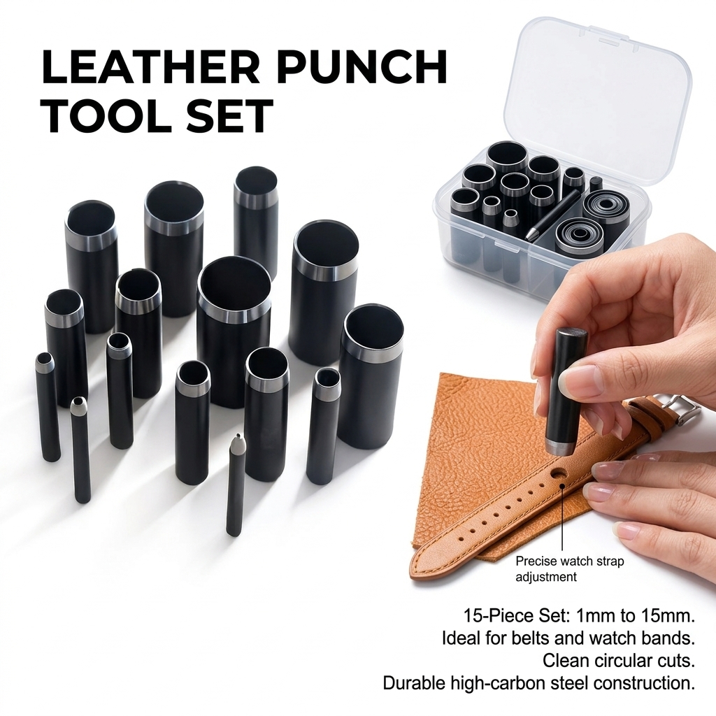 Round Hole Punch Professional  - Leatherwork Kit review and price