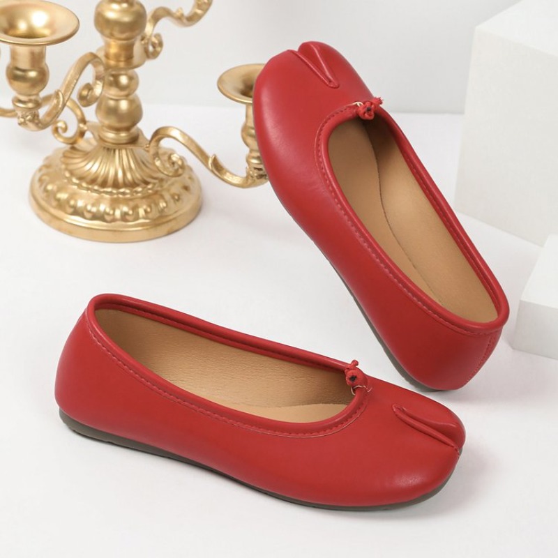 Women Split Toe Ballet Flats K - Leather Work Flats review and price