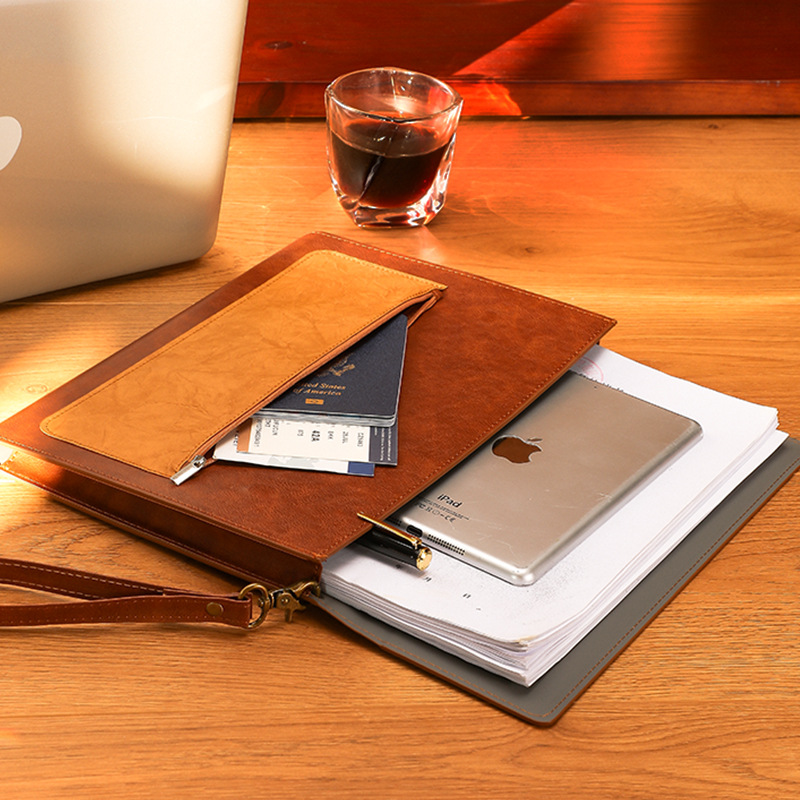 1PCS Leather A4 Document Bag T - Leather Work Folder review and price