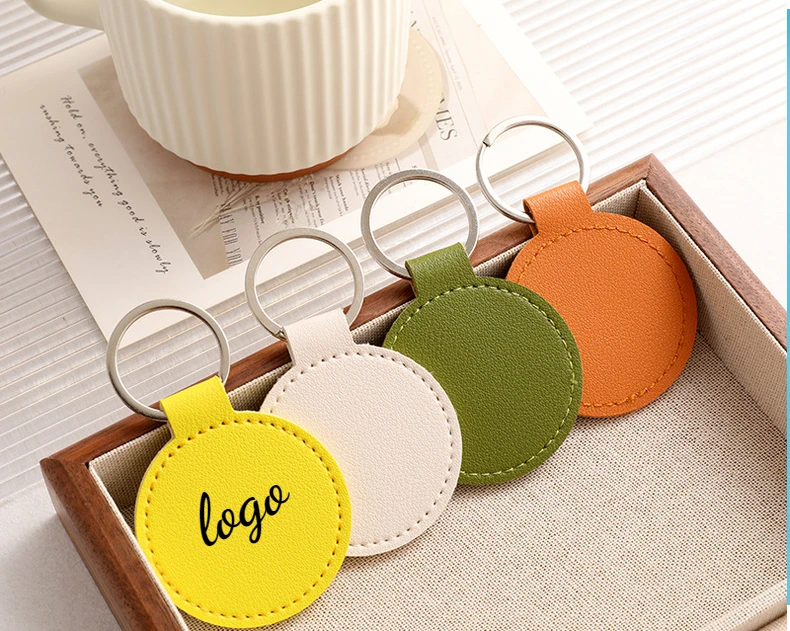 Laser Engrave Name Round PU Le - Leatherwork Rings review and price