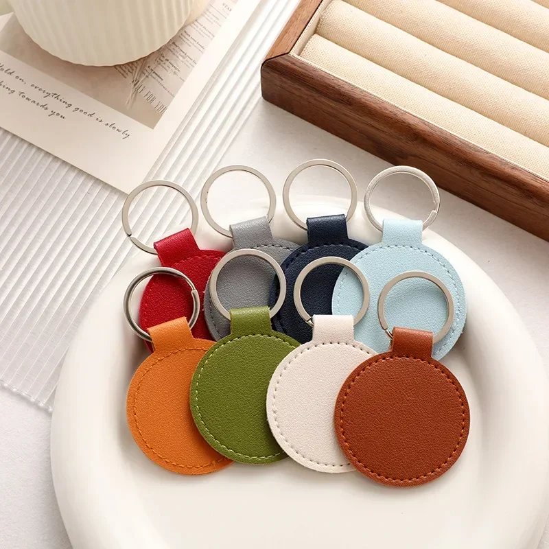 Laser Engrave Name Round PU Le - Leatherwork Rings review and price