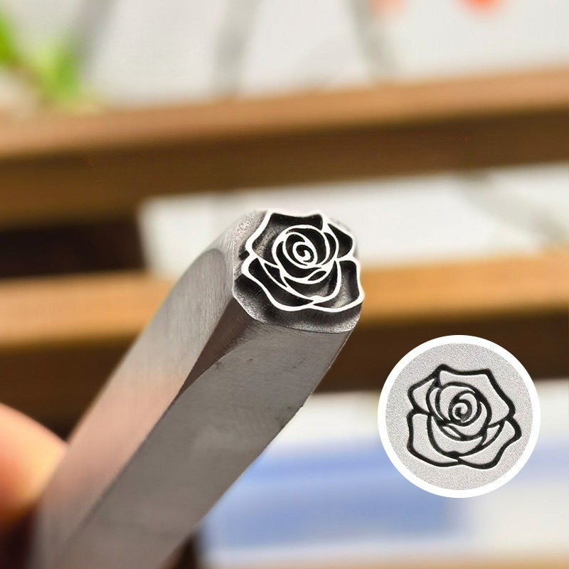 5/7mm Flower Pattern Metal Sta - Leatherwork Accessories review and price