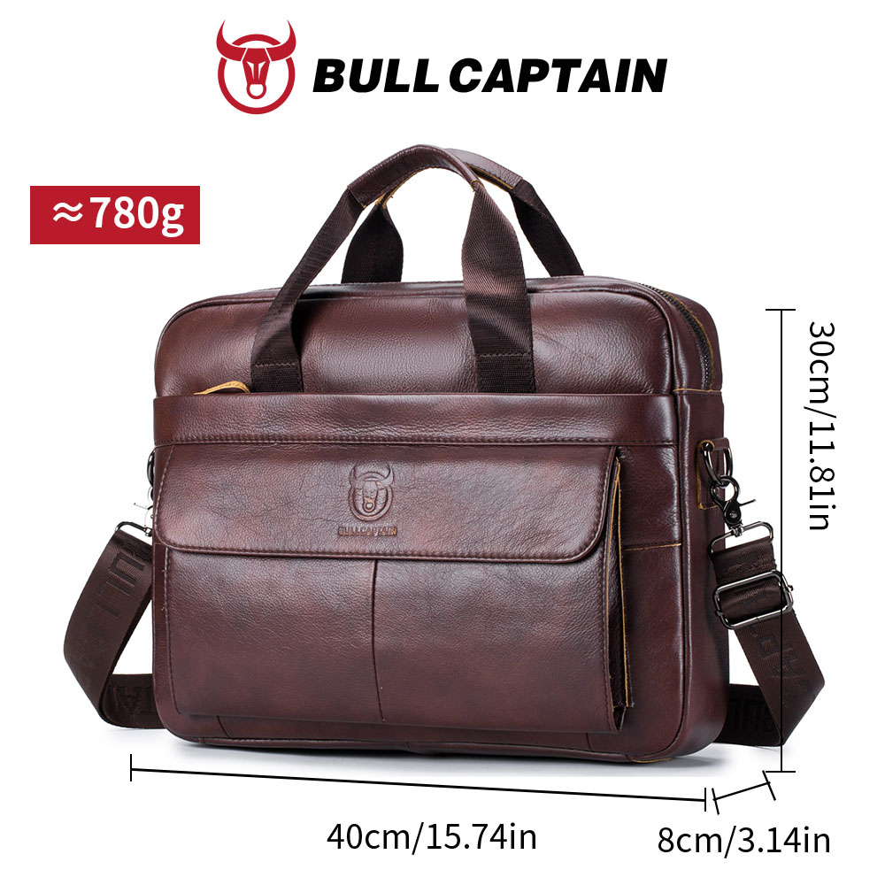 BULLCAPTAIN Men's Bag Genuine  - Leather Work Folder review and price