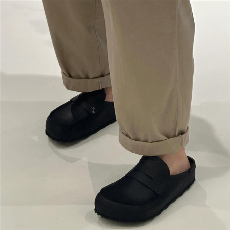 Women Leather Slip-On Round To - Leather Work Flats review and price